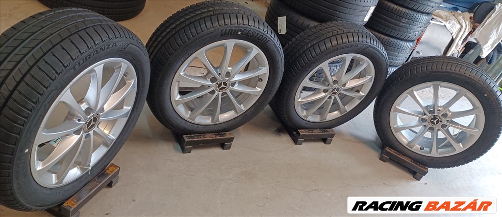  Új Mercedes W177 A B Cla 5x112 6,5x17 205/55 R17 új nyári gumikkal 4db 7. kép