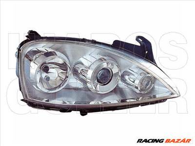 Opel Corsa C 2000.09.01-2006.08.31 fényszóró 2H7 DE jobb, ZKW-tip. (motoros állítás, motor nélkül) DEPO (0RNT)