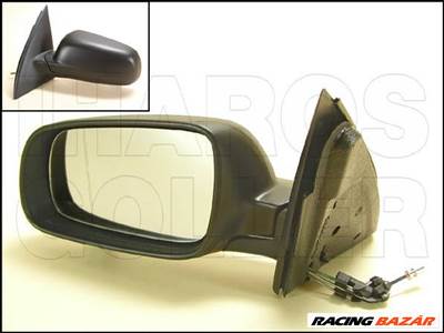 Seat Arosa 1997.04.01-2000.08.31 Visszapillantó tükör bal, bowdenes állítható,aszférikus(nagy házas) (0J7N)
