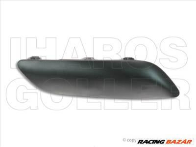 Peugeot 207 2006.06.01-2013.06.30 Első lökhárító díszléc fekete jobb (09-ig) (07P9)