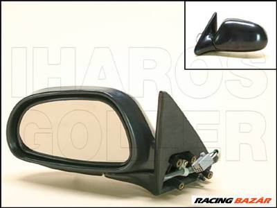 Mazda 626 1992.05.01-1997.07.31 Külső tükör bal, el. állíth., fekete (4 ajtós) (0G9N)
