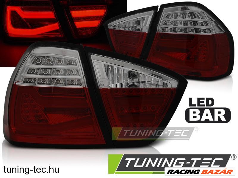 BMW E90 03.05-08.08 RED SMOKE LED BAR Tuning-Tec H 1. kép