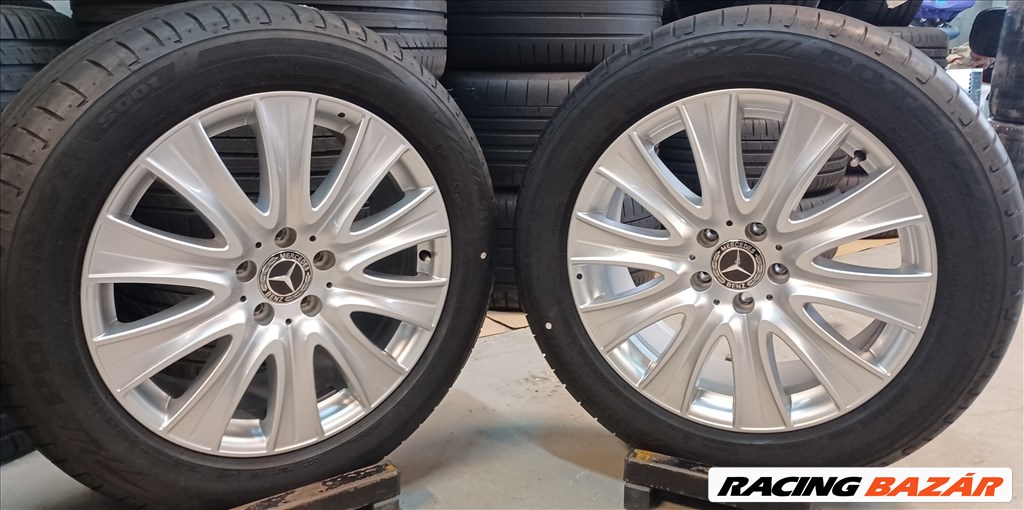 Mercedes W222 S klasse 5x112 8x18 245/50 R18 nyári gumikkal 4db.7,5mm 5. kép