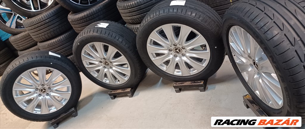 Mercedes W222 S klasse 5x112 8x18 245/50 R18 nyári gumikkal 4db.7,5mm 8. kép