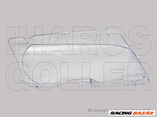 BMW 3 (E46) 2001.09.01-2005.02.28 Fényszóró üveg jobb (Coupé/Cabrio) -03.02 TYC (1PAB) 1. kép