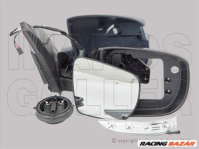 Hyundai Ix35 2010.04.01-2014.12.31 Visszapillantó tükör jobb, el. áll., domb., fűth., fény., vill. (13AB)