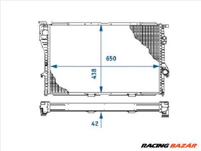BMW 5 (E39) 1995.12.01-2000.08.31 Vízhűtő R (0NPZ)