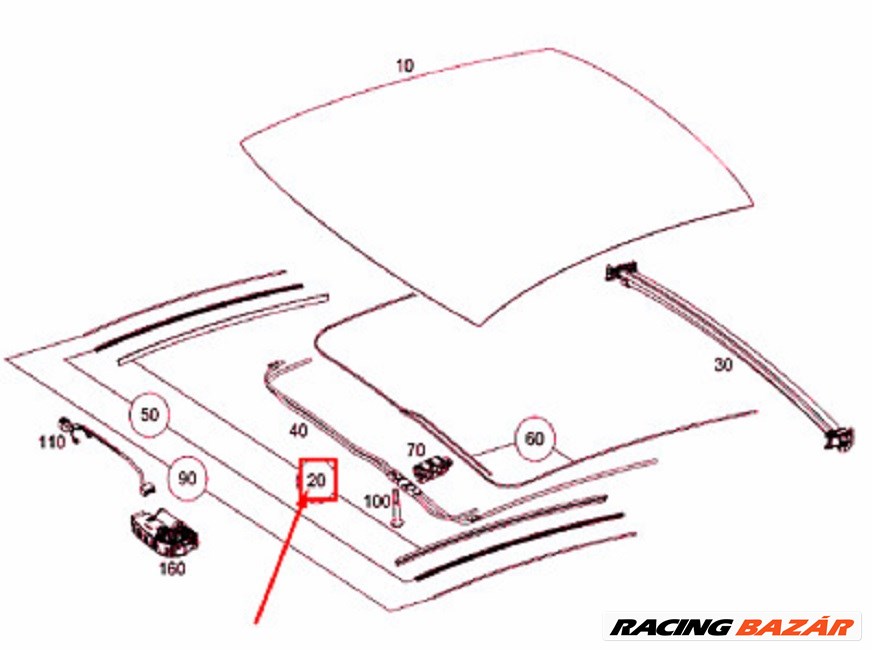 Mercedes S-osztály C217 burkolat a2177802300 1. kép