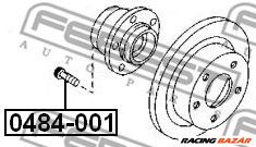 FEBEST 0484-001 - kerékcsavar CHRYSLER CITROËN DODGE EAGLE JEEP MITSUBISHI MITSUBISHI (GAC) PEUGEOT  1. kép