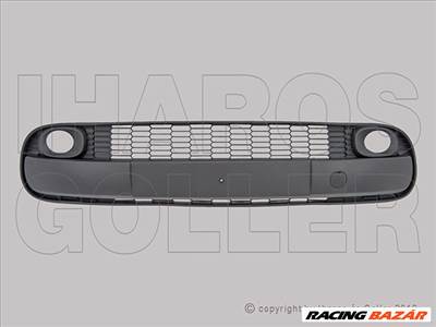 Fiat 500L 2012.03.06-2017.05.01 Rács a lökh.ba közép fekete,ködl.vonósz.boritással (1MWX)