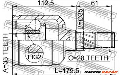 FEBEST 0511-M6ATLH - féltengely csukló MAZDA