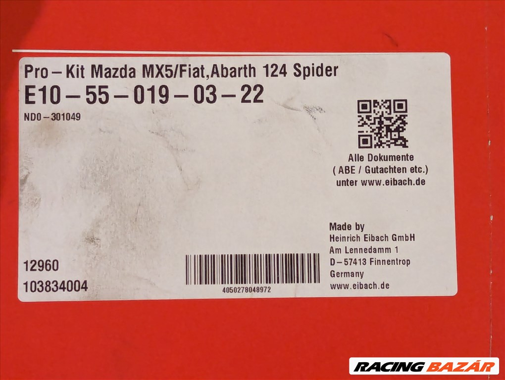 Eibach Pro-Kit Mazda MX-5 ND MX5 ND Fiat 124 Spide e10550190322 5. kép