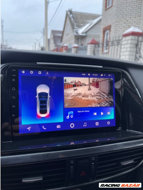 Mazda 6 Android Multimédia GPS Rádió CarPlay Waze Fejegység Tolatókamerával 2. kép