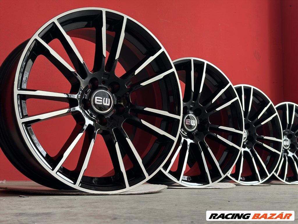 R19 5x112 (66.6) Elite Wheels EW01 STARGAZE 8.5J ET30 BLACK POLISH új alufelnik 19" 2. kép