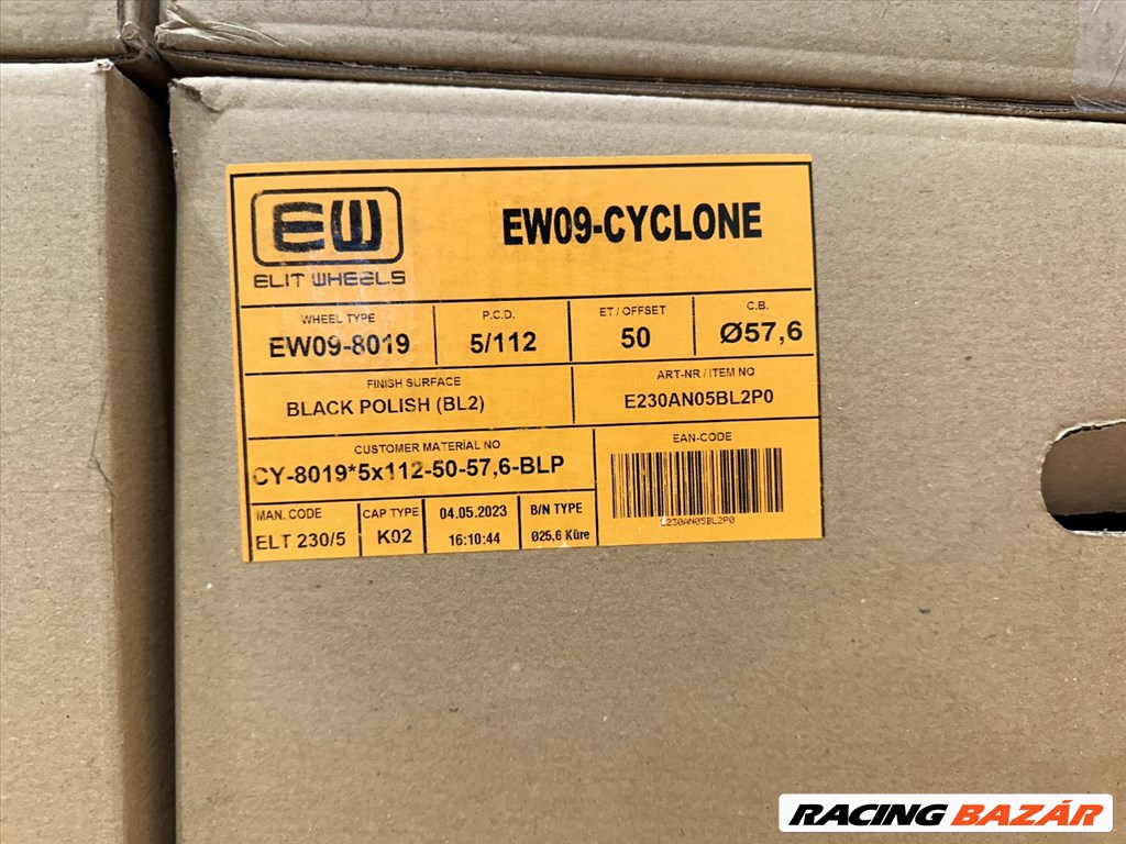R19 5x112 (57,1) Elite Wheels EW09 CYCLONE 8J ET50 8x19 új felnik, alufelnik 6. kép