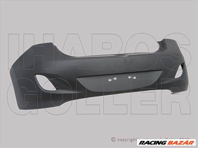 Hyundai I30 (GD) 2012.04.01-2015.02.01 Hátsó lökhárító alapozott, PDC+Park.assist jel. (1JD8)