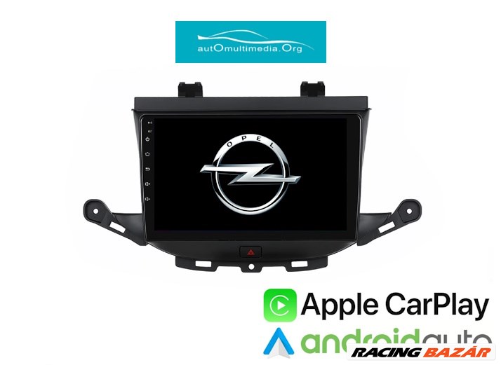 Opel Astra K Android 2+32 GB Multimédia CarPlay / AA GPS Rádió Tolatókamerával 1. kép