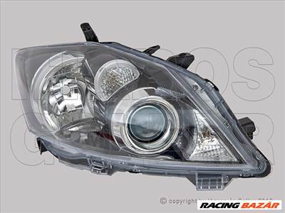Toyota Auris 2010.03.01-2012.08.31 fényszóró H11/HB3 jobb sötét házas Val.-tip(motoros állítás, motor nélkül)DEPO (0PS7)