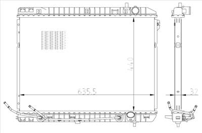 NRF 59297 - Vízhűtő (Hűtőradiátor) KIA