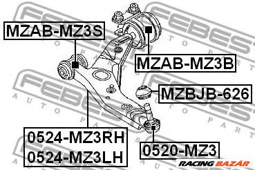 FEBEST 0520-MZ3 - Lengőkar gömbfej MAZDA 1. kép