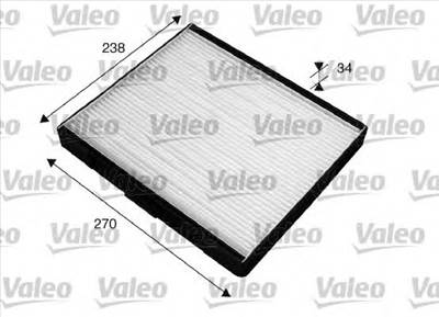 VALEO 715517 - pollenszűrő HYUNDAI