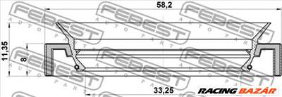 FEBEST 95HAS-35580811R - Féltengely szimmering ACURA HONDA HONDA (DONGFENG) HONDA (GAC)