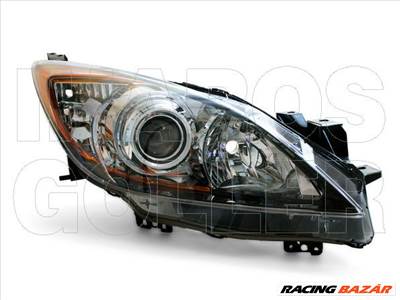 Mazda 3 2009.04.01-2011.10.31 Fényszóró H11/HB3 jobb, fekete h. (motoros) DEPO (0YA0)