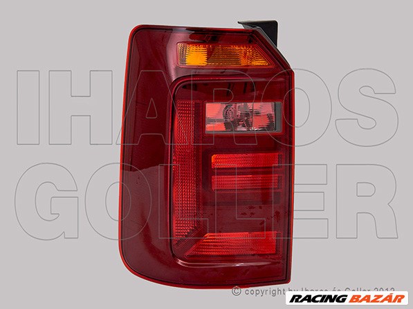 Volkswagen Caddy III 2015.06.01-2020.08.30 Hátsó lámpa üres bal, sötétített (1 h.ajtós) (1DWD) 1. kép