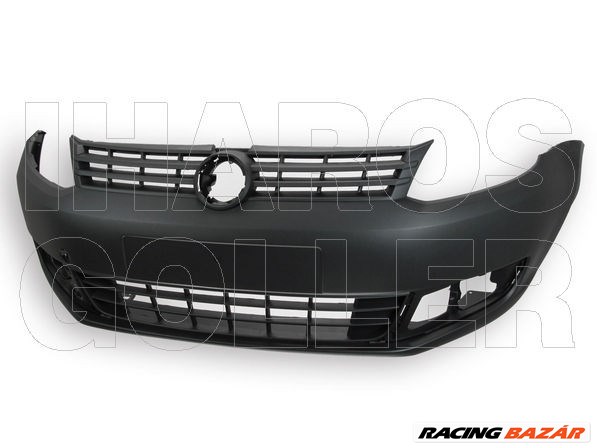Volkswagen Caddy III 2010.01.01-2015.05.30 Első lökh. fekete vonószemborítás nélk. (Kombi) (1XAL) 1. kép