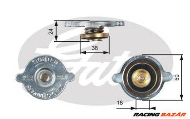 GATES RC125 - hűtősapka CITROËN DODGE MERCEDES-BENZ ROVER