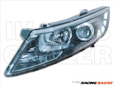 Kia Optima (TF) 2010.11.16-2015.12.01 fényszóró H7/H1 bal fek.h. (bel.áll.is) 2011-től DEPO (05L8)