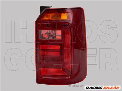 Volkswagen Caddy III 2015.06.01-2020.08.30 Hátsó lámpa üres jobb, sötétített (1 h.ajtós) (1DWE)
