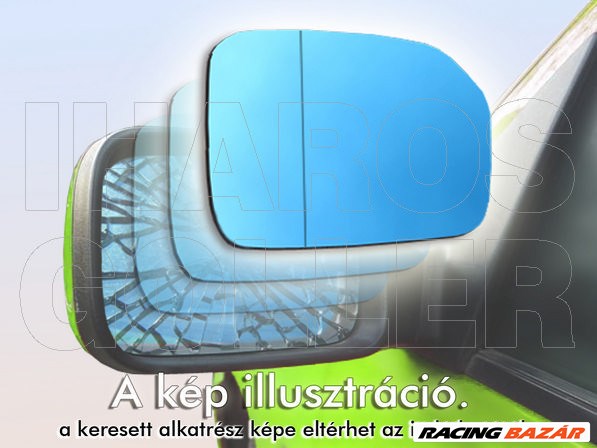 Opel Meriva B 2009.09.01-2014.06.30 Tükörlap felragasztható jobb, króm, domb. (018Z) 1. kép
