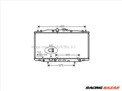 Honda Accord 2003.02.01-2008.06.30 Vízhűtő R (0M0I)