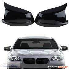 BMW F10 F11 M style visszapillantó tükör borítás, fényes fekete 