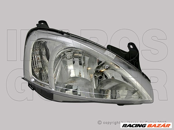 Opel Corsa C 2000.09.01-2006.08.31 Fényszóró 2H7 jobb 02.9-04.8 (motorral) TYC (129T) 1. kép