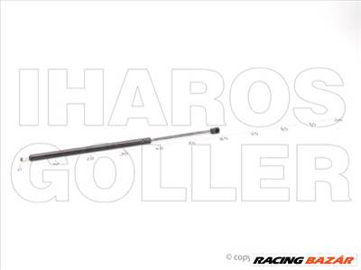 Citroen C4 Picasso 2006.10.01-2010.10.31 Gázrugó csomagtér ajtóhoz (fix üveges GRAND) (02J0)