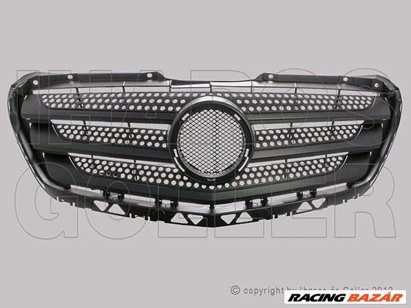 Mercedes Sprinter 2013.09.08-2018.05.30 Hűtődíszrács alsó keret nélkül (18XL) 1. kép