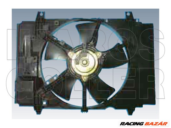 Nissan Tiida 2007.09.01- Hűtőventilátor kpl. (benzines,diesel) (0T02) 1. kép