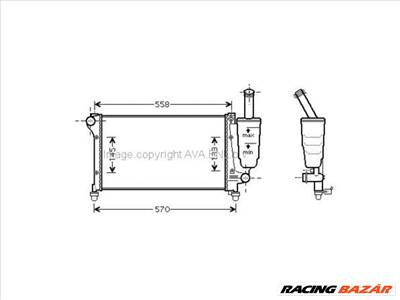 Fiat Panda 2003.10.01-2011.12.31 Vízhűtő (0L4Y)