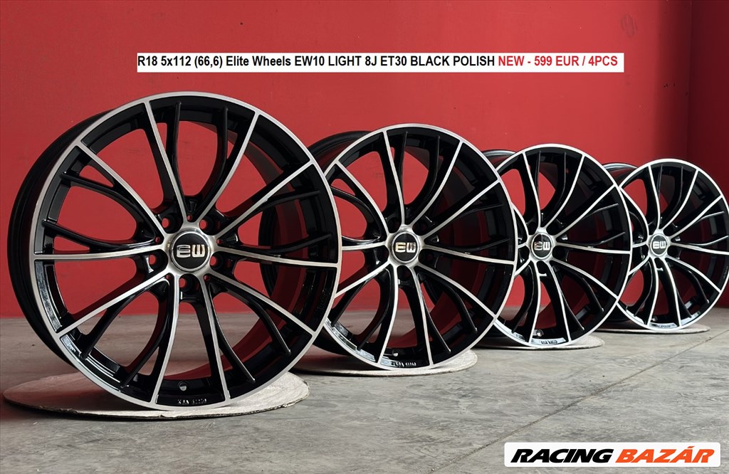 R18 5x112 (66,6) Elite Wheels EW10 LIGHT 8J ET30 8x18 új alufelnik 18" 1. kép