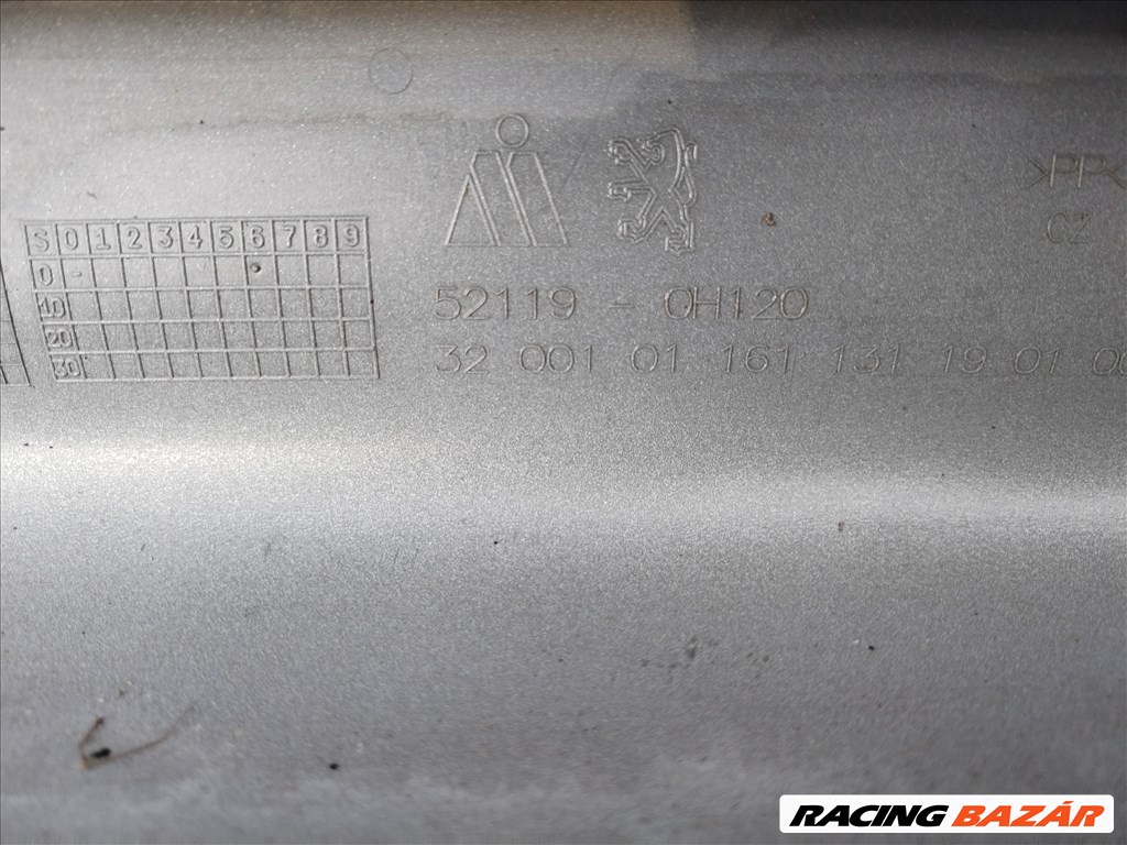 Peugeot 107 2012-2014 első lökhárító 52119-0h120 3200101161 9. kép