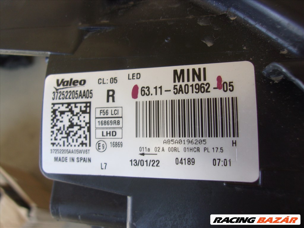 MINI MINI F56 LCI jobb első LED fényszóró 2021- 6311-5A01962 5. kép