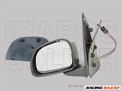 Fiat Panda 2012.01.01- Visszapillantó tükör bal, bowdenes állítható, domború, fényezendő (10TS)