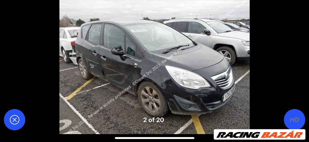 Opel Meriva B bontott alkatrészei 1. kép