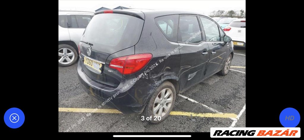 Opel Meriva B bontott alkatrészei 3. kép