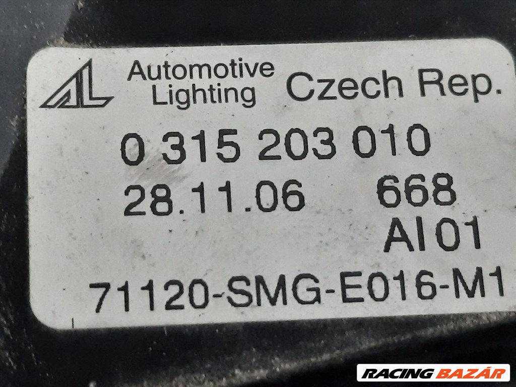 Honda Civic VIII (2005-2012) 8 generációs UFO hűtő díszrács  71120smge016m1 0315203010 2. kép