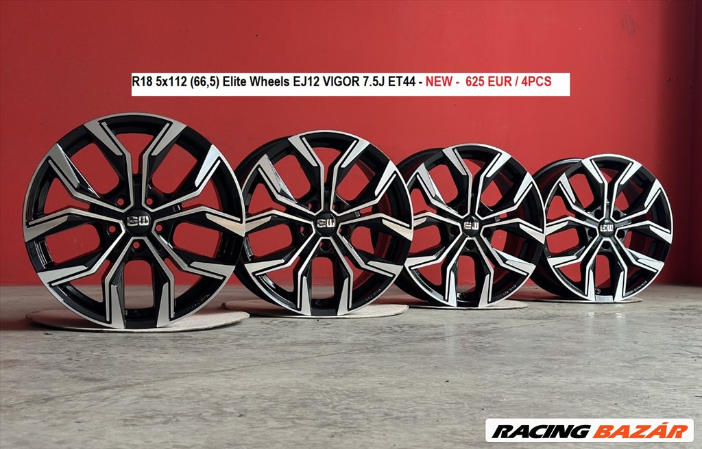 R18 5x112 (66,5) Elite Wheels EJ12 VIGOR 7.5J ET44 új alufelnik 18"  1. kép