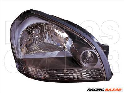 Hyundai Tucson 2004.04.01-2009.03.31 Fényszóró H4 jobb, fekete házas (motoros állítás, motor nélkül) DEPO (0S8E)