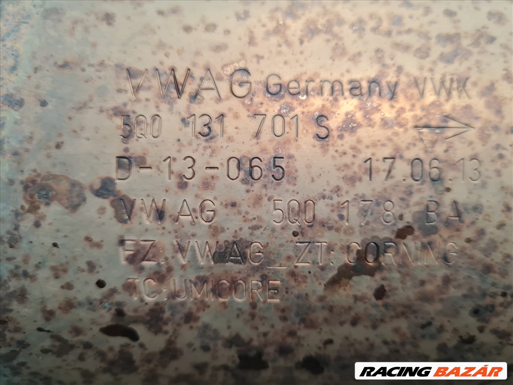 Volkswagen Golf VII katalizátor 5Q0 131 701 S, 5Q0 178 BA 10. kép